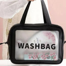 Kit 3 Necessaire de Maquiagem Feminina Transparente e à Prova d'Água
