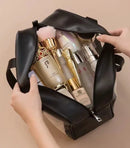 Kit 3 Necessaire de Maquiagem Feminina Transparente e à Prova d'Água
