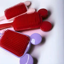Escova Raquete Orelhinha Anti-Frizz todo tipo de Cabelo - Desembaraça sem Quebrar os Fios