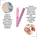 KIT 10 Lixas Buff Reta Suntrust 100/180 Laváveis De Polimento Para Unhas