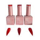 Kit 3 Esmaltes em Gel Vermelho Fan Nails