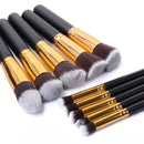 Kit de Pincéis Kabuki de 10 peças