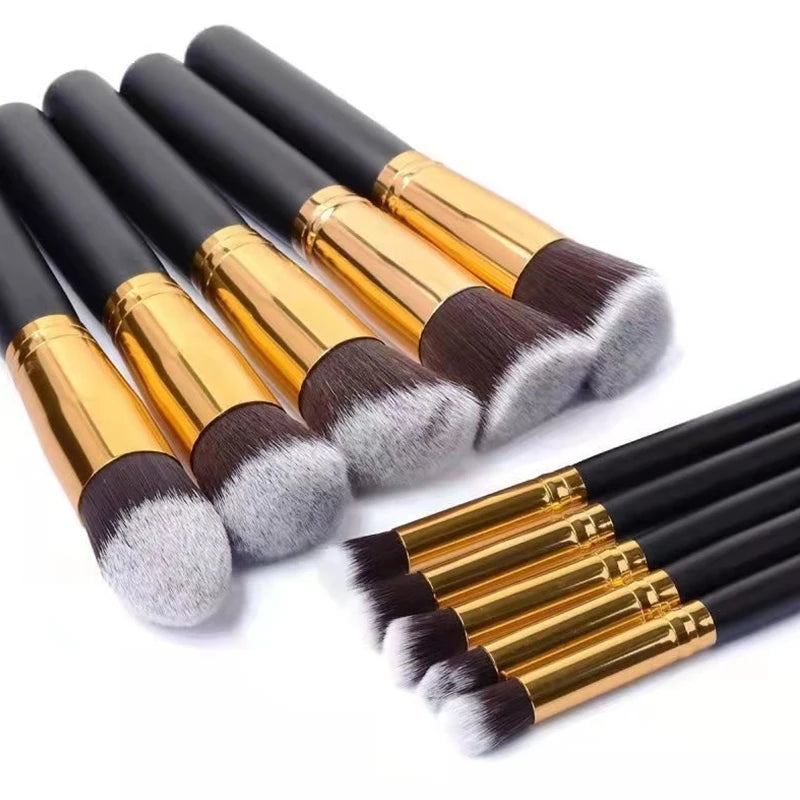 Kit de Pincéis Kabuki de 10 peças