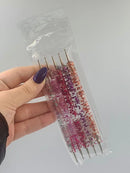 Kit de 5 Pincéis Boleadores de Ponta Dupla para Nail Art