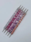 Kit de 5 Pincéis Boleadores de Ponta Dupla para Nail Art