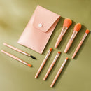 Mini Conjunto de Pincéis de Maquiagem Portátil, 8 peças com estojo