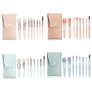 Mini Conjunto de Pincéis de Maquiagem Portátil, 8 peças com estojo