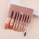 Mini Conjunto de Pincéis de Maquiagem Portátil, 8 peças com estojo
