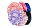 Touca de Cetim Anti-Frizz com Elástico Multicolorida para Cabelo