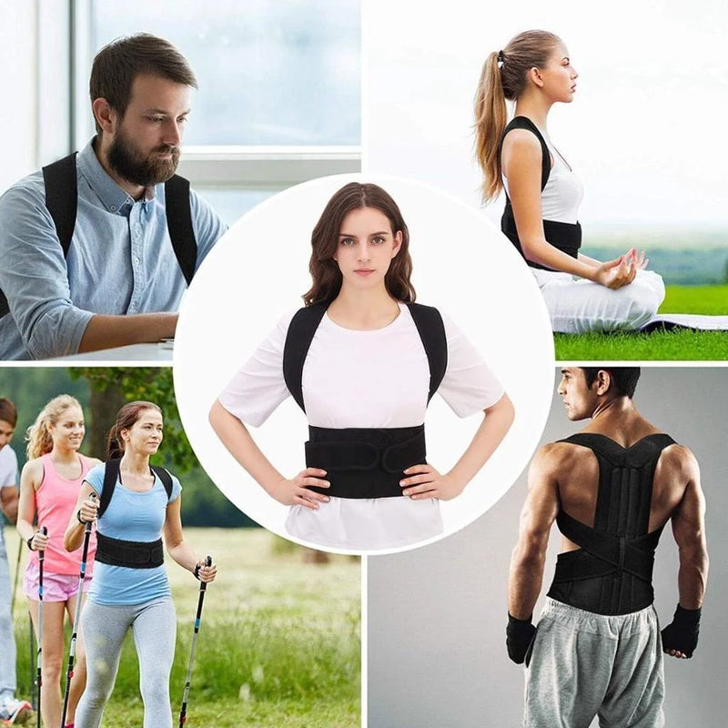 Cinta Postural Unissex Reforçada para Coluna e Lombar
