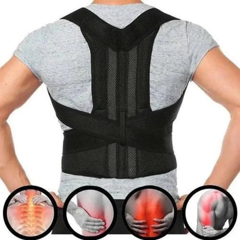Cinta Postural Unissex Reforçada para Coluna e Lombar