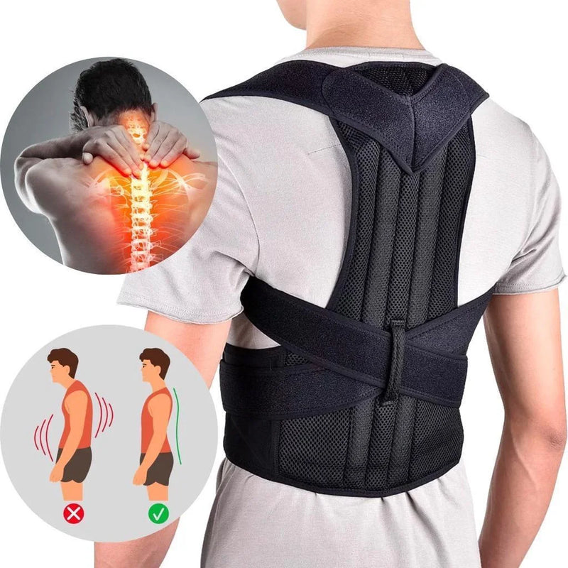 Cinta Postural Unissex Reforçada para Coluna e Lombar