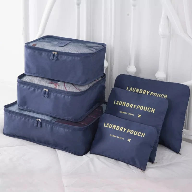 Kit 6 Bolsas Organizadoras para Viagem
