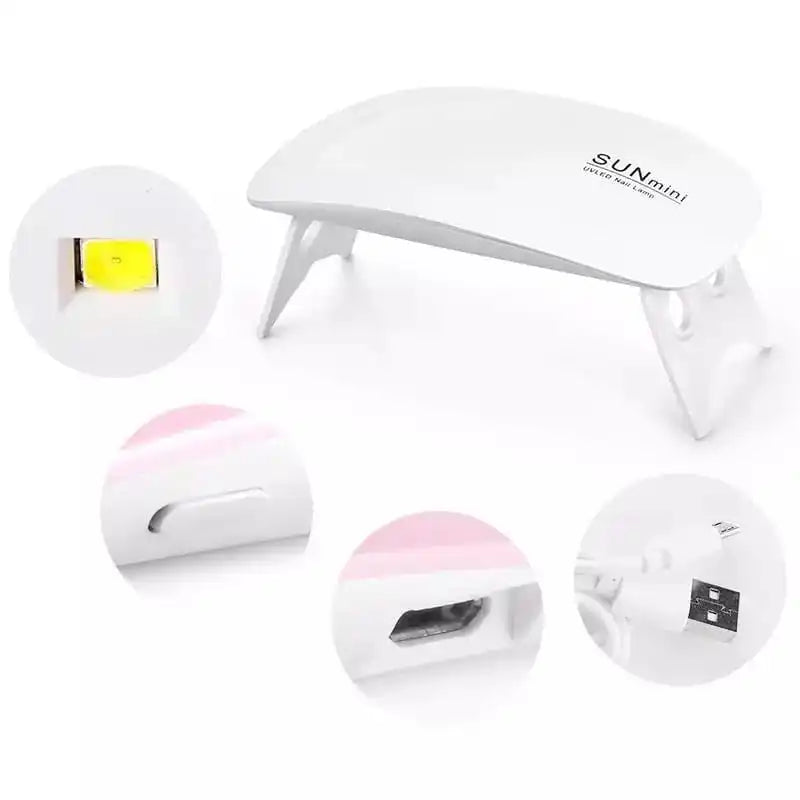 Mini Cabine UV Portátil 6W para Manicure