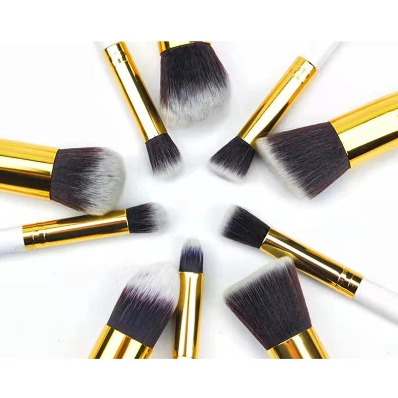 Kit de Pincéis Kabuki de 10 peças