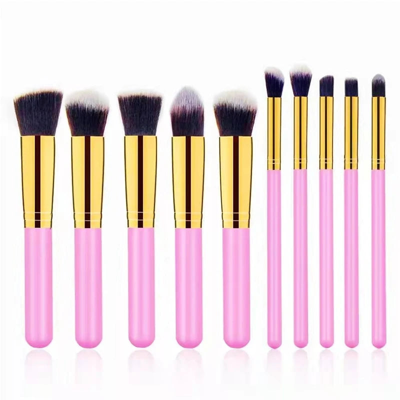Kit de Pincéis Kabuki de 10 peças