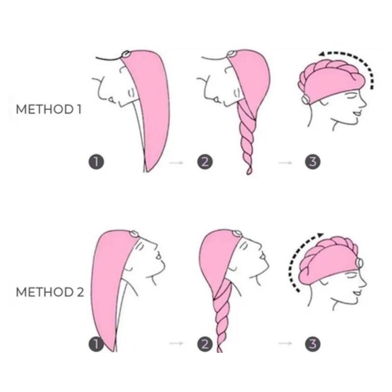 Toalha de Microfibra para Secagem Rápida de Cabelo