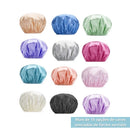 Touca de Cetim Anti-Frizz com Elástico Multicolorida para Cabelo