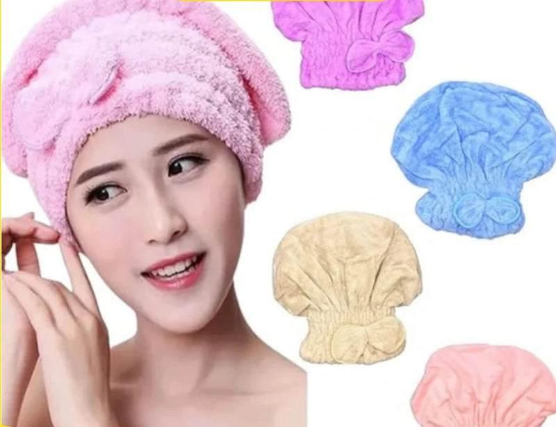 Touca Mágica de Microfibra para Cabelo - Secagem Rápida e Alta Absorção