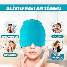 AliviGel - Touca Compressão para Dores de Cabeça e Enxaquecas