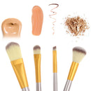 Kit Pinceis Maquiagem Profissional 24 Peças com Estojo Organizado